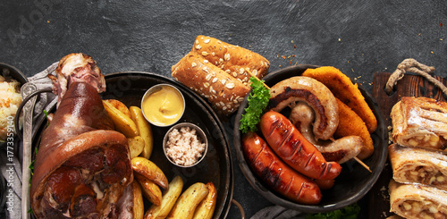 Traditional czech dinner.