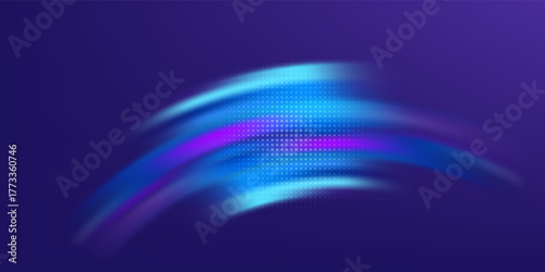 Grunge Sports Background Halftone Effect Bright Blue and Purple Gradient Texture for Dynamic Banner or Poster Design with Energetic and Active Mood. eps10 vector
