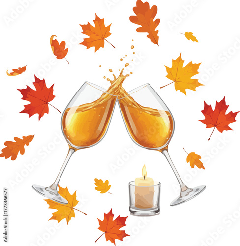 Celebrate autumn with cider toasting and candlelight