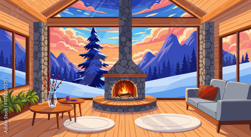 Cozy Cabin Escape A Tranquil Winter Retreat with Mountain Views