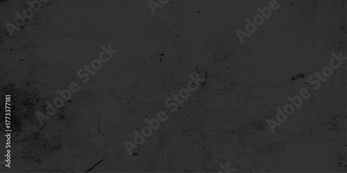 Old black toned grunge rough scratched textured wall, Empty surface of Black stone or grunge charcoal black board or chalk board texture, grainy Marble Black Texture Background.