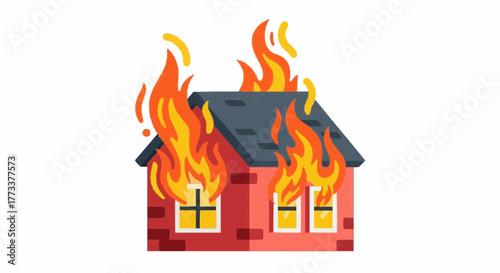 fire in the fireplace