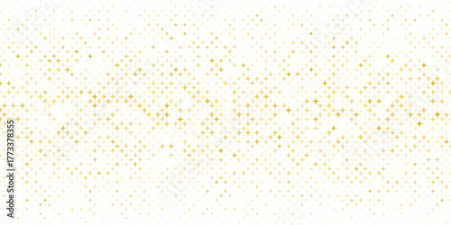 Gold falling down confetti background. Repeated golden dotted glitter pattern. Yellow, orange and golden dots wallpaper.eps10