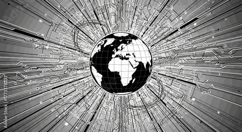 Global network connection with earth planet