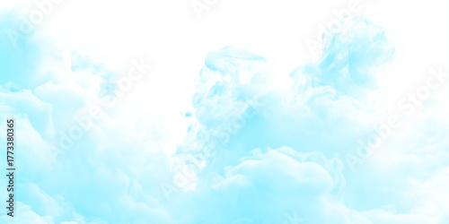 blurred and smoky grunge blue smoke texture in atmospheric cloud formation, Light blue blurred grainy and cloudy sky with soft clouds, cloudy and shiny blurred grainy soft splashed bright grunge sky.
