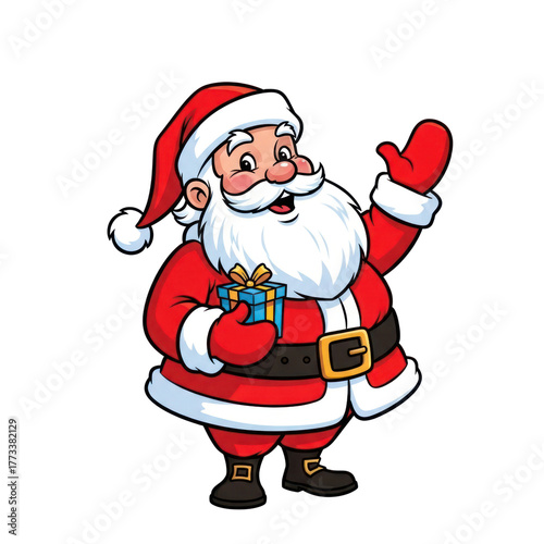 santa claus with a bag