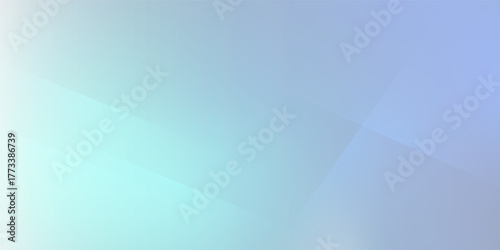 Minimalist Soft Abstract Background in Light Green and Blue Gradient Shades with Geometric Lines. Stylish geometric abstract background with dynamic effect.