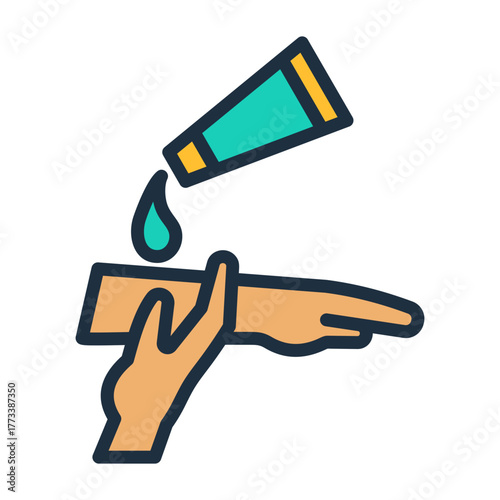 Body Lotion Icon - Lineal Color