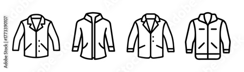 Four styles of jackets for versatile fashion and outerwear collections
