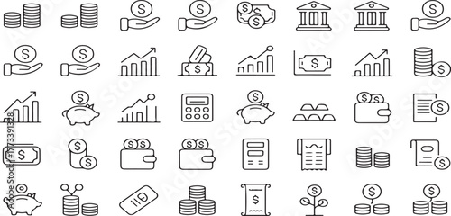 finance icons, banking icons, business icons, money icons, investment icons, financial services, bank building icon, currency icons, dollar icon, piggy bank icon, wallet icon, purse icon, payment icon