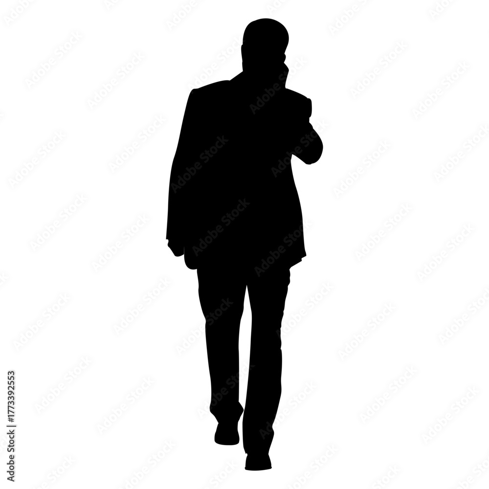 Obraz premium Man Walking and Talking