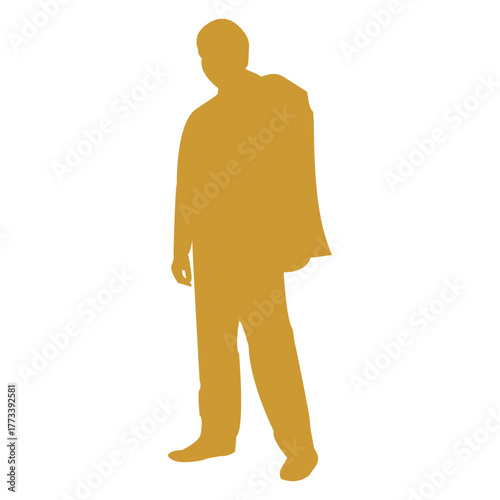Man in Suit Silhouette