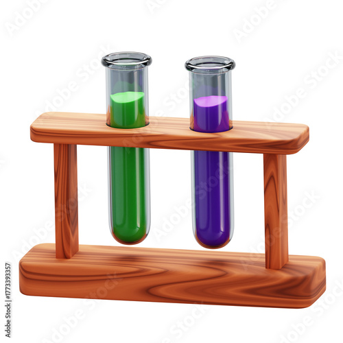 3D Test Tube Illustration