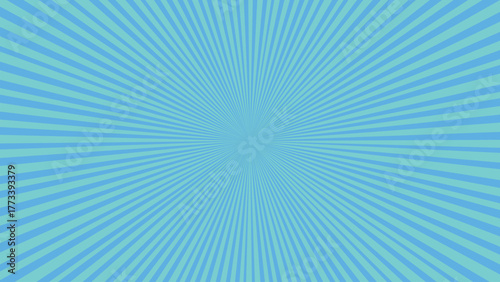 Blue Sunburst Background With Radial Stripes  blue, background, sunburst, radial