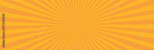 Bright Orange And Yellow Sunburst Background abstract