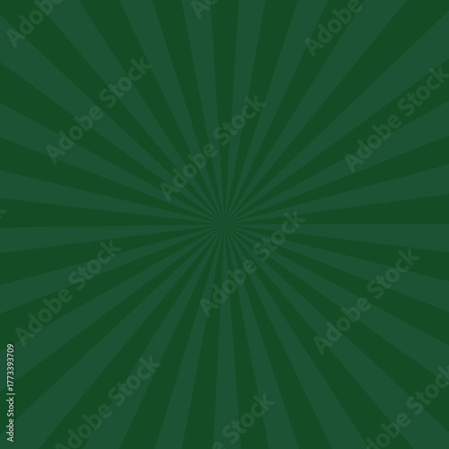 Dark Green Sunburst Background Pattern radial