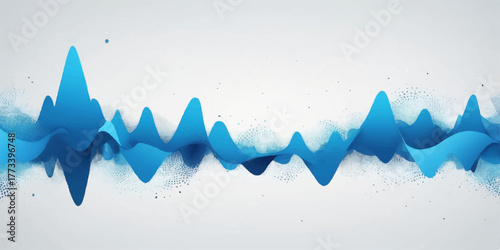 abstract blue background with sharp razor blade design