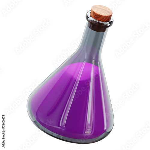 3D of Flask Bottle