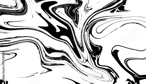 Black and white abstract chaotic grunge pattern for The texture of black and white marble for a pattern of packaging in a modern style. 
