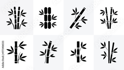 Bamboo Stalk Silhouettes plant nature