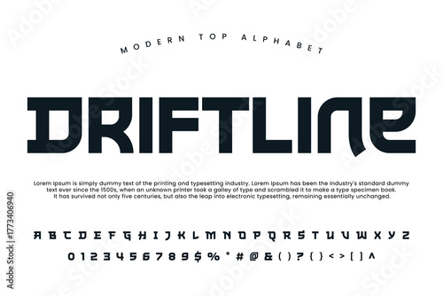 Asian chinese font and Japanese alphabet lettering 
font vector typeface