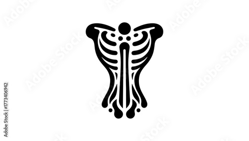 osteoporosis minimal black and white logo vector icon, orthopedic svg, pelvis svg, orthopedic vector, orthopedic logo black and white, hip bone svg, orthopedic icon free, femur bone icon, hip bone ico