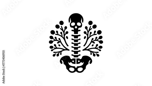 osteoporosis minimal black and white logo vector icon, orthopedic svg, pelvis svg, orthopedic vector, orthopedic logo black and white, hip bone svg, orthopedic icon free, femur bone icon, hip bone ico