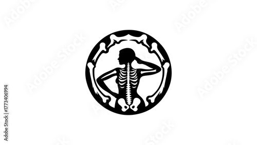 osteoporosis minimal black and white logo vector icon, orthopedic svg, pelvis svg, orthopedic vector, orthopedic logo black and white, hip bone svg, orthopedic icon free, femur bone icon, hip bone ico