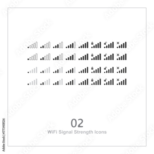 WiFi Signal Strength Icons
