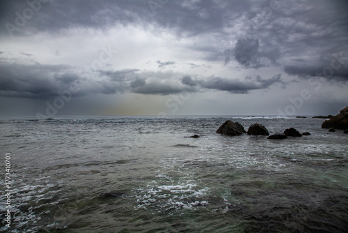 奄美大島の初冬の海の色。
