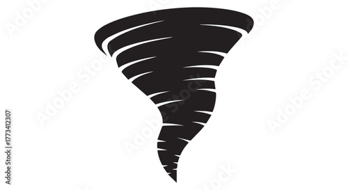 Tornado icon, isolated on transparent background