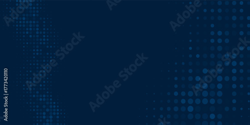 Dot white blue wave light screen gradient texture background. Abstract technology big data digital background.
