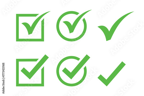 Check box icon with correct, accept checkmark icons tick box checked. Approve symbol. Check mark icon vector design. Blue check mark icon. Green tick symbol. Vector check icon
