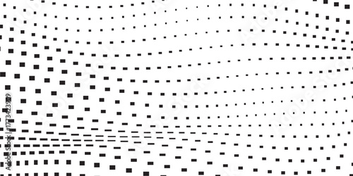 Modern rectangle mesh gradient texture. Vanishing polka dot abstract modern simple