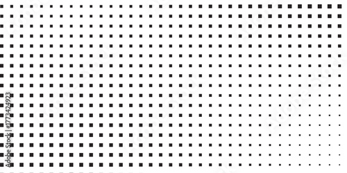 Rectangle gradient texture. Vanishing polka dot simple abstract modern art