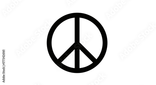Peace symbol with transparent background