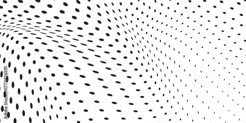 Dotted art halftone gradient texture. Vanishing polka dot abstract simple modern