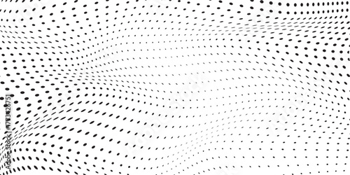 Dotted art halftone gradient texture. Vanishing polka dot abstract simple