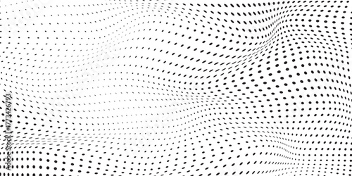 Dotted art halftone gradient texture. Vanishing polka dot abstract