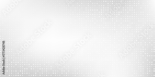 Dotted abstract silver foil background with metal mirror texture. Chrome gradient surface with light simple abstract