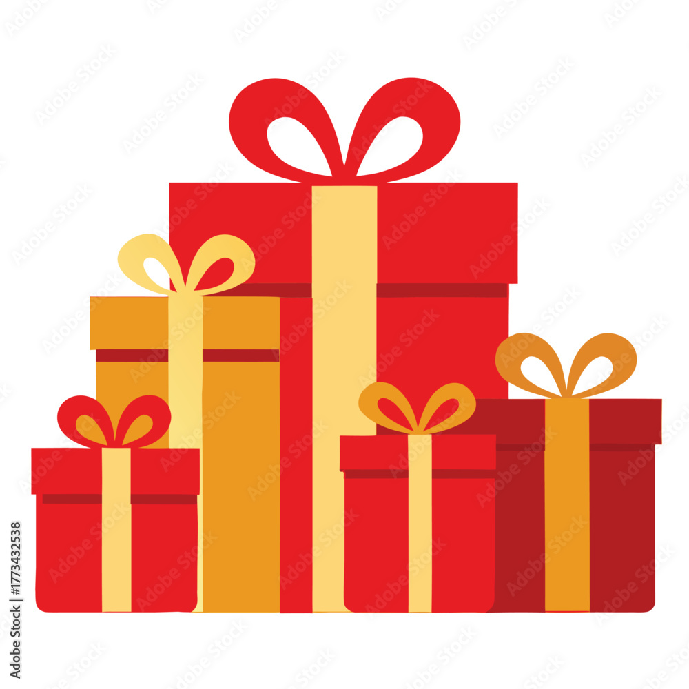 Fototapeta premium gift boxes vector illustration