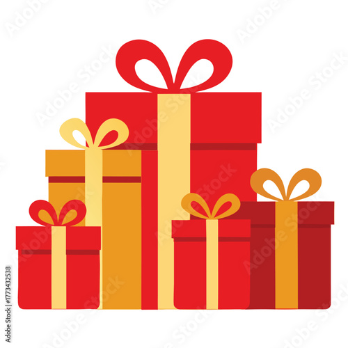 gift boxes vector illustration