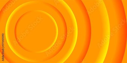 orange abstract background with layered concentric circles and soft shadow gradients. Perfect for energetic, creative, or summer-themed designs.