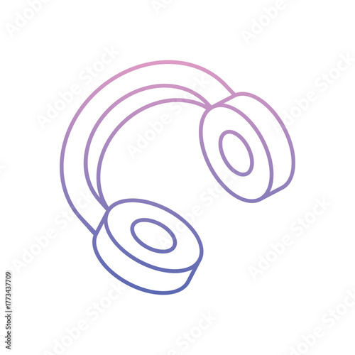 Earmuffs icon clean and modern vector illustration