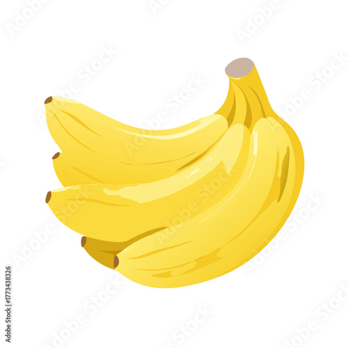Illustration of a bunch of bananas