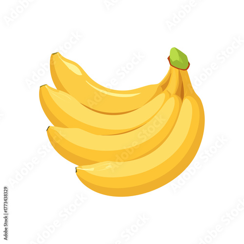 Bunch of ripe yellow bananas