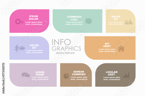 Infographic design template with place for your data. Vector illustration.