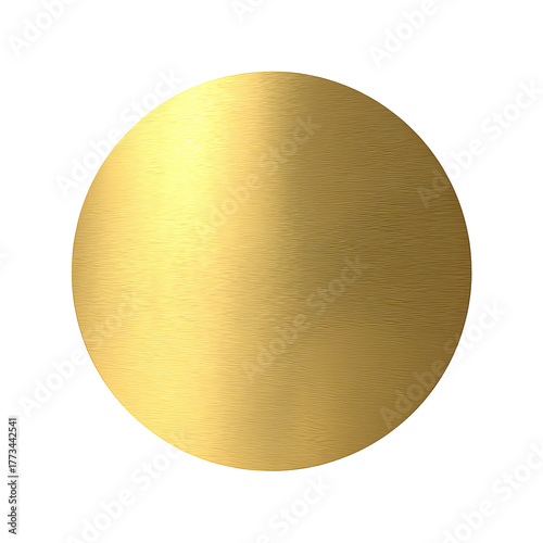 Brushed gold circle on black background with subtle illumination