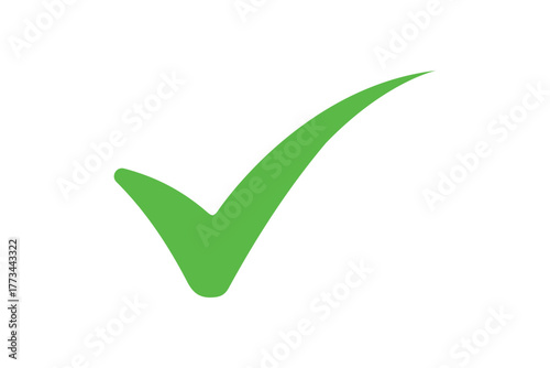 green checkmark icon vector on transparent background png	