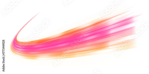 Bright neon light beams twist into a swirling vortex on a transparent PNG background. The glowing arcs convey speed, motion, and high-tech energy. Perfect for automotive and tech visuals.